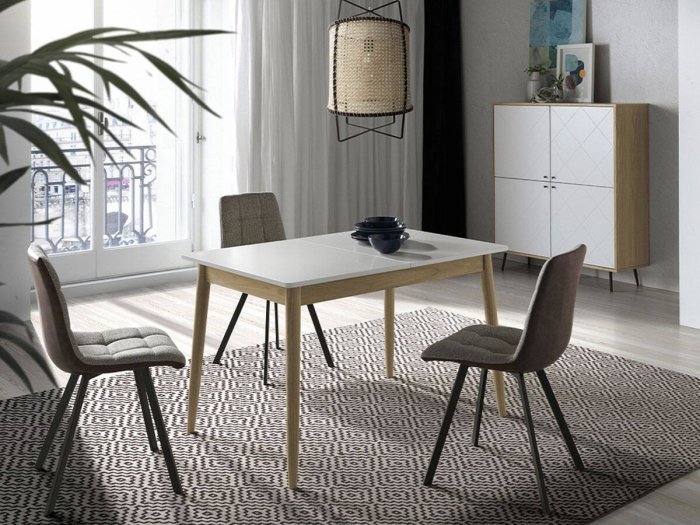Mesa extensible para comedor Nordik