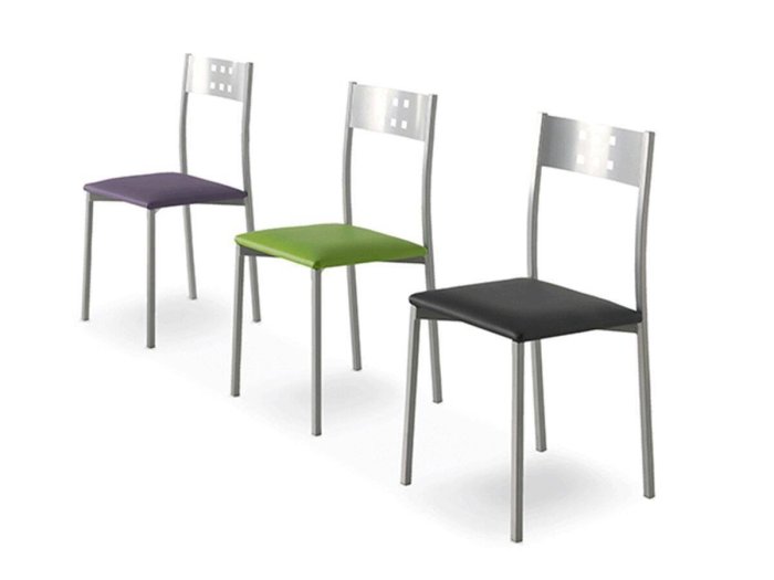 Silla cocina Aris con respaldo de cuadrados