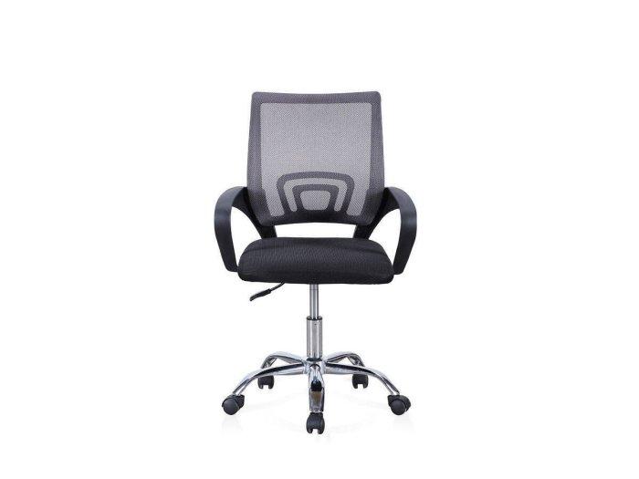 Sillón de oficina Design negro-gris 2