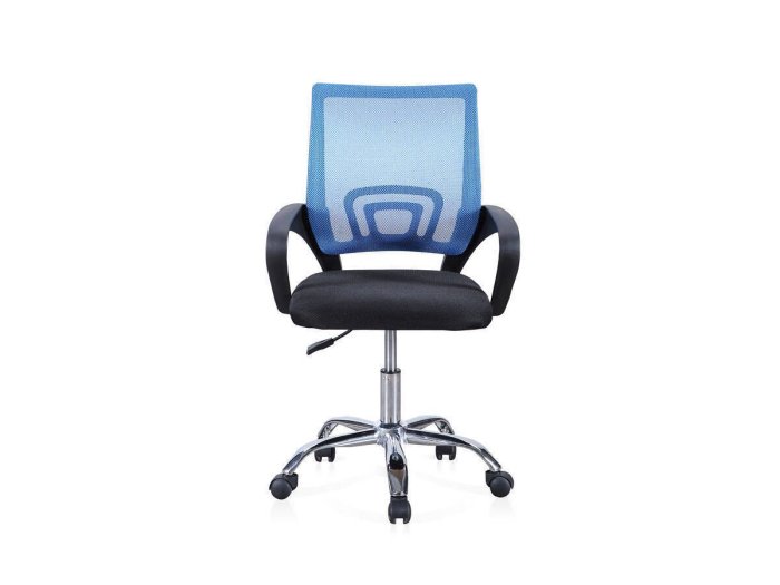 Sillón de oficina Design negro-azul 2
