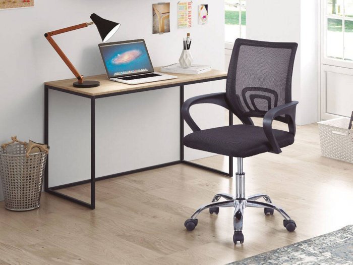 Escritorio 120 cm Ovo roble-negro