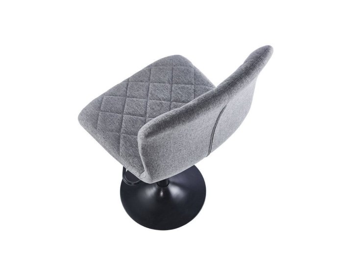 Taburete giratorio y elevable Olalla gris-negro