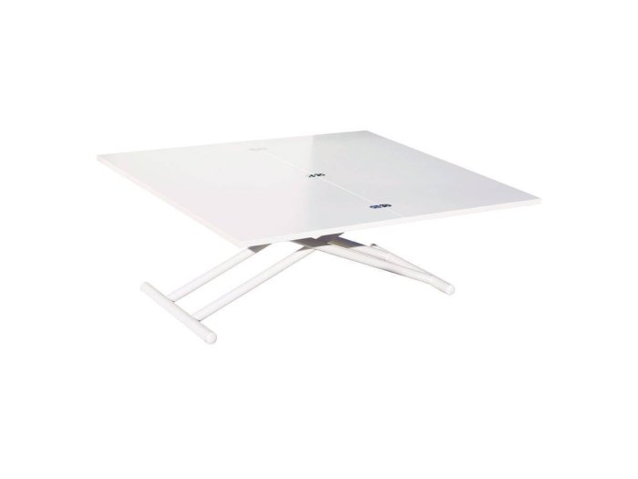 Mesa de centro elevable y extensible Akira blanco