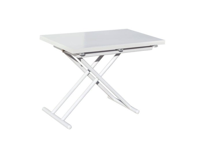 Mesa de centro elevable y extensible Akira blanco