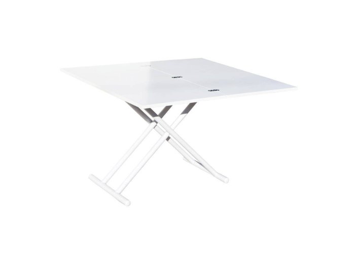 Mesa de centro elevable y extensible Akira blanco