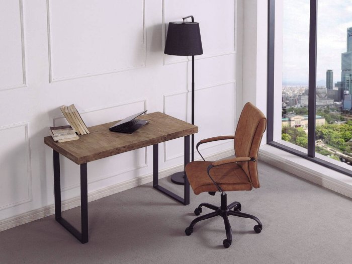 Mesa escritorio Ondas roble-negro