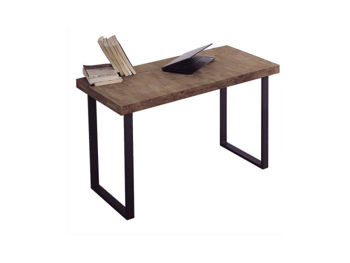 Mesa escritorio Ondas roble-negro 2