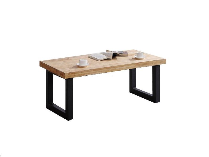 Mesa de centro elevable Henar roble-negro