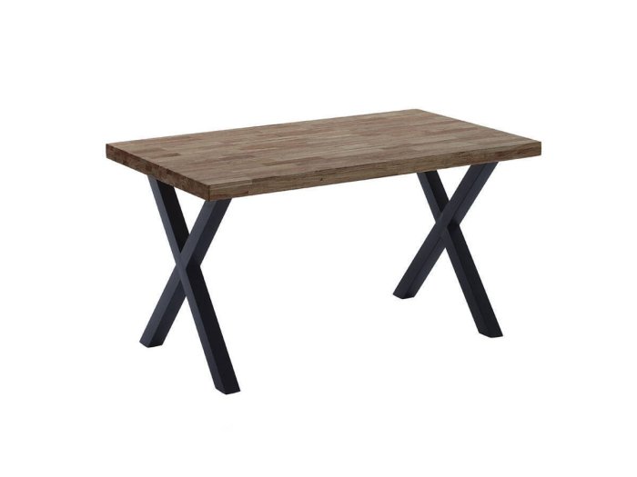 Mesa comedor fija Nagore roble-negro 2