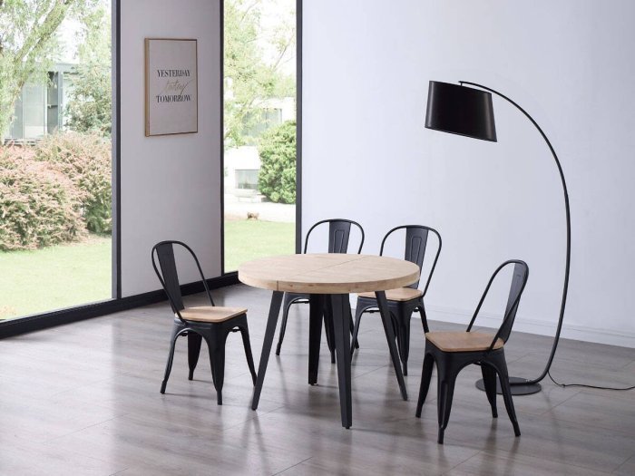 Mesa comedor redonda extensible...