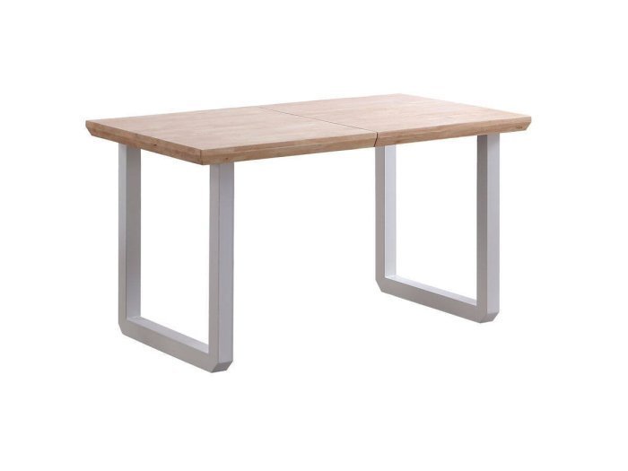 Mesa comedor extensible Miranda roble-blanco