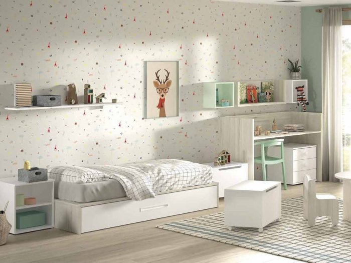 Cuna convertible con cama nido modelo...