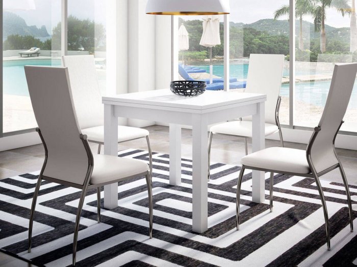 Mesa comedor extensible cuadrada...