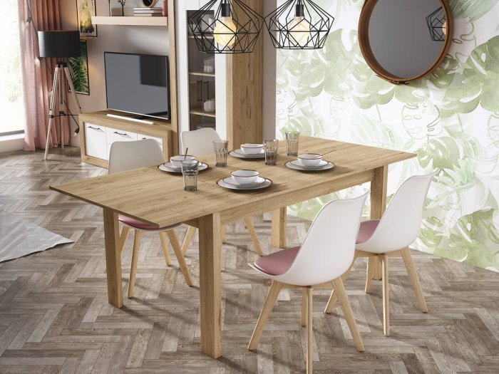 Mesa comedor extensible 140 cm modelo DAKOTA