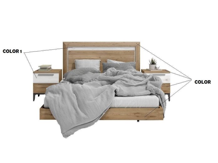 Dormitorio modelo VINTÉ Two con patas...