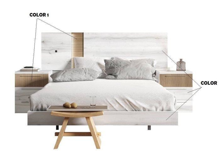 Conjunto de dormitorio de matrimonio modelo FAST Two