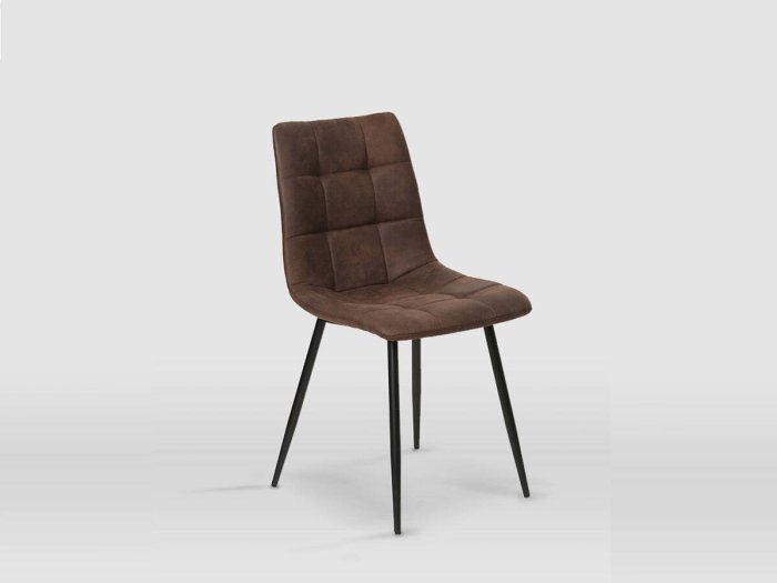 Silla industrial modelo GIULIA color chocolate