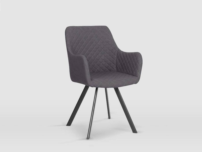 Silla de comedor modelo CELINA gris cuarzo