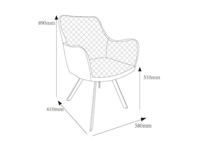 Silla de comedor modelo CELINA gris cuarzo