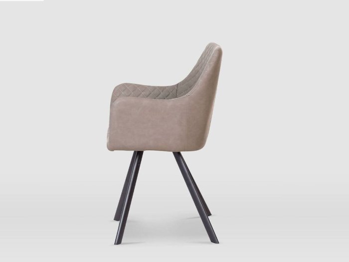 Silla de comedor modelo CELINA gris arena