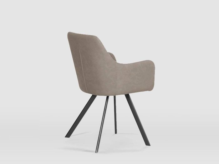 Silla de comedor modelo CELINA gris arena
