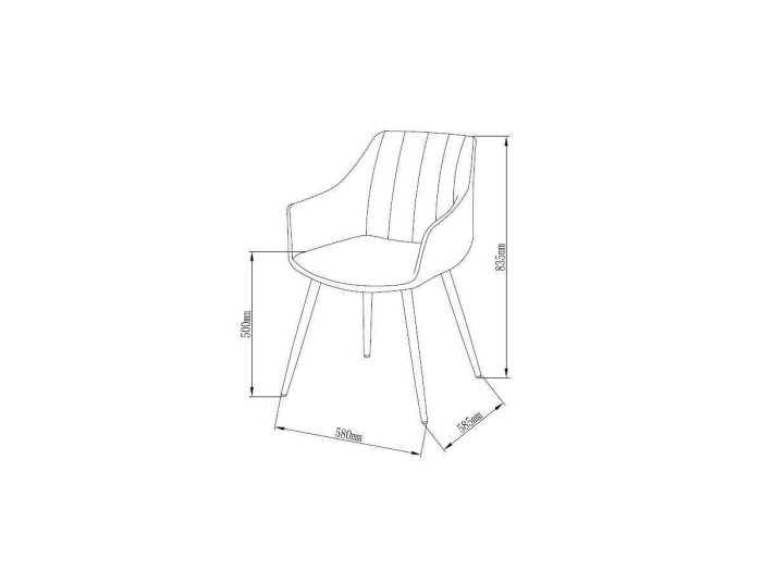 Silla de comedor modelo DANAE avellana