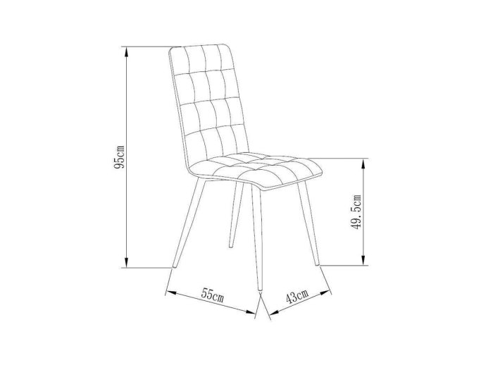 Silla de comedor modelo PRIYA arena
