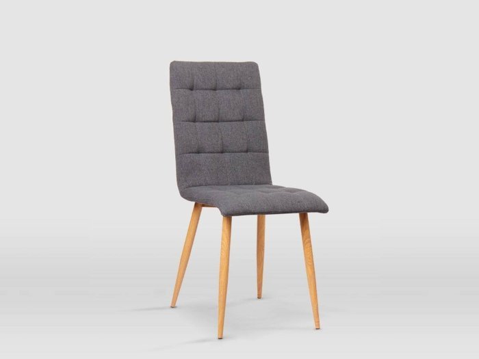 Silla de comedor modelo PRIYA gris piedra
