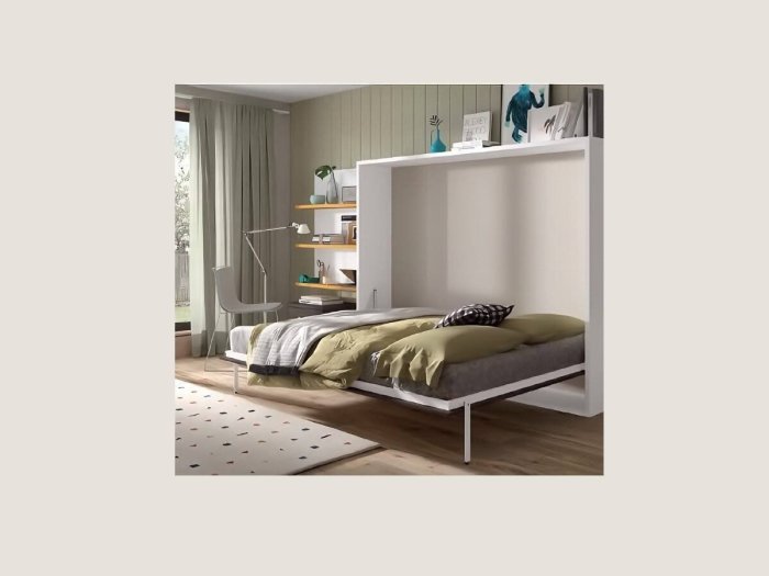 Cama abatible horizontal de matrimonio modelo DINA