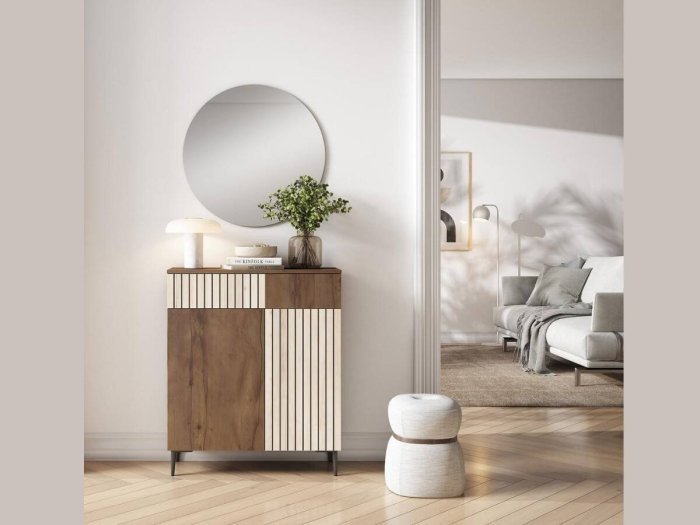 Mueble recibidor con consola y espejo...