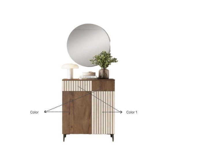 Mueble recibidor con consola y espejo modelo VERONA