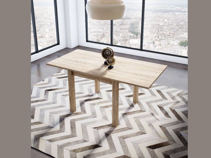Mesa de comedor extensible tipo libro modelo IBI