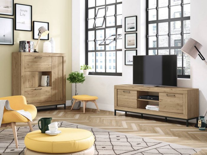 Mueble Tv modelo DAKOTA 181 cm con estante
