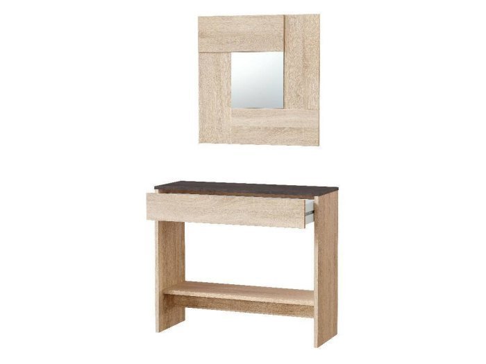 Mueble consola recibidor con espejo modelo TECNIK