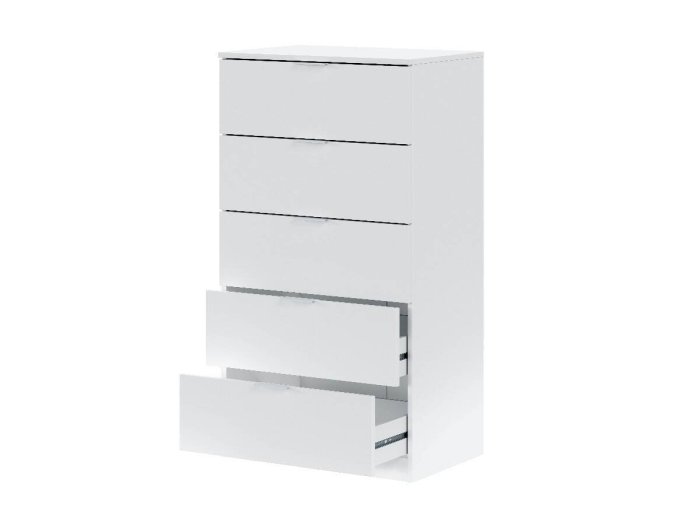 Cajonera 5 cajones modelo VINTO en blanco veta