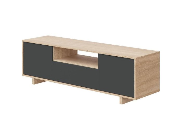 Mueble para Tv modelo ELECTROMINA roble y gris
