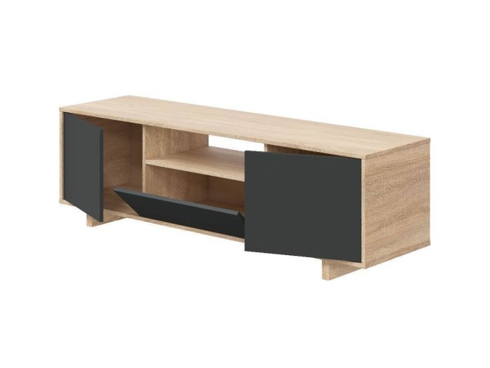 Mueble para Tv modelo ELECTROMINA roble y gris