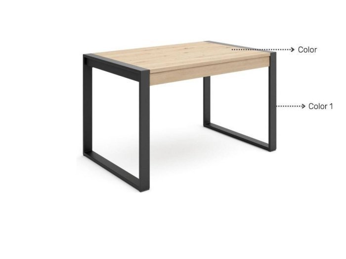 Mesa comedor extensible de pata deslizante modelo BEL