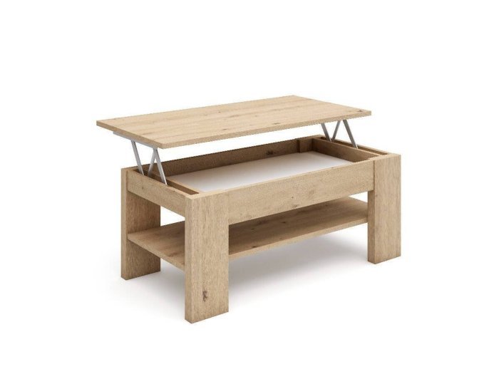 Mesa centro elevable con revistero modelo ALTEA
