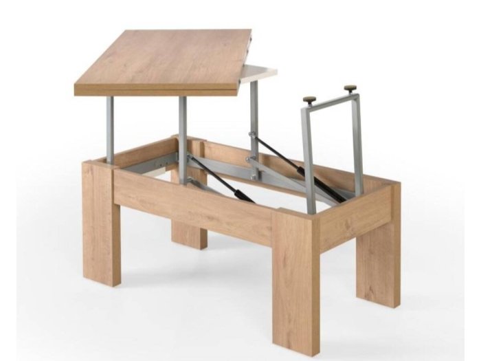 Mesa de centro convertible a comedor modelo ESTOPA