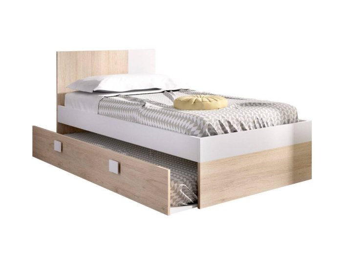 Cama individual con arrastre modelo MENTA