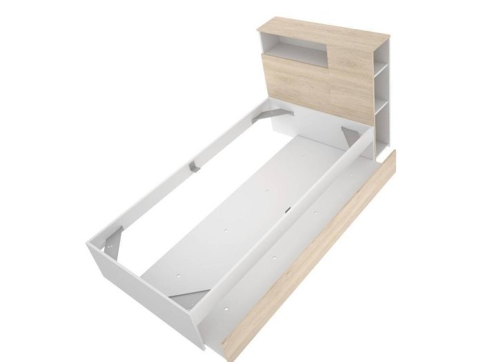 Cama con cabecero y arrastre modelo...