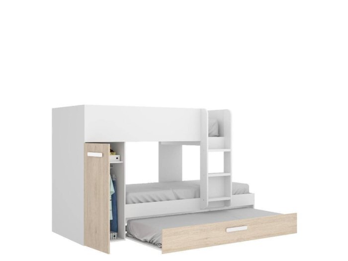 Cama tren con tres camas modelo MENTA 2
