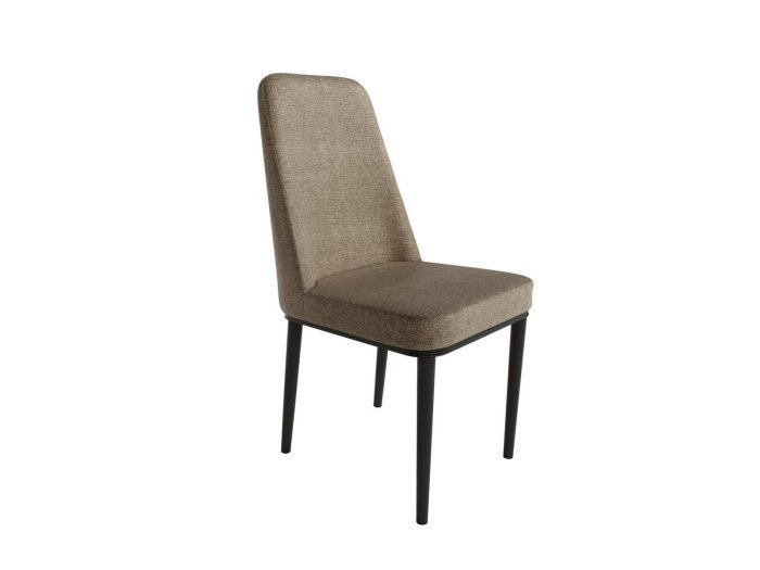 Silla de comedor con patas negras...