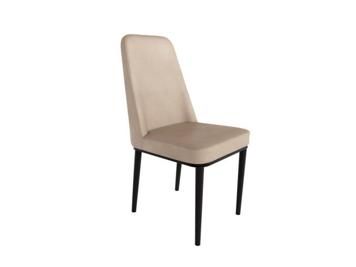 Silla de comedor con patas negras...