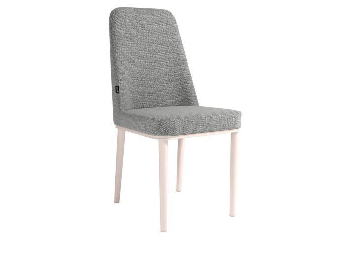 Silla de comedor con patas blancas...