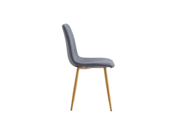 Silla tapizada modelo SOFIA gris 2