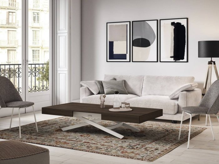 Mesa centro elevable comedor eléctrica modelo HAUSE