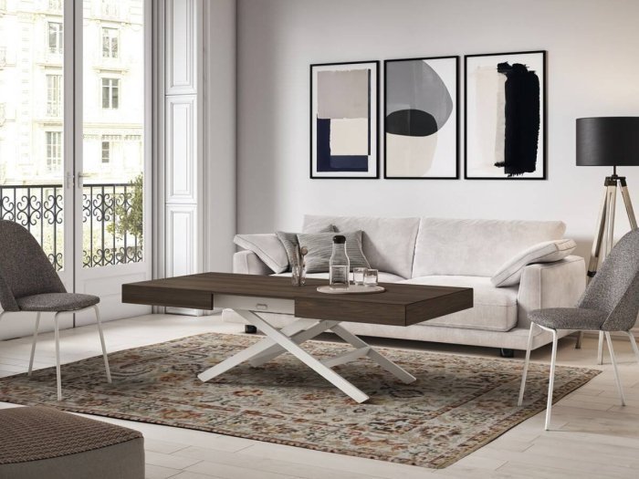 Mesa centro elevable comedor eléctrica modelo HAUSE