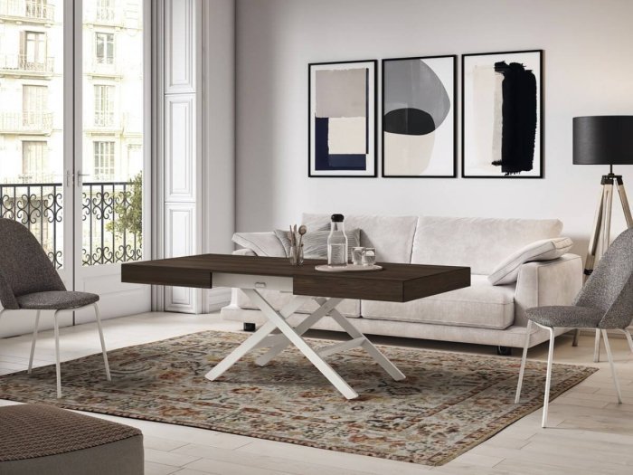 Mesa centro elevable comedor eléctrica modelo HAUSE